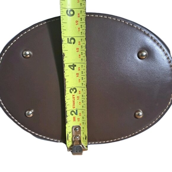 Dooney and Bourke O Ring Hobo Brown Nubuck Leather Bag Magnetic Closure Lined - Picture 16 of 16